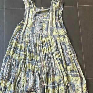 Free People Patterned Button-Down Top